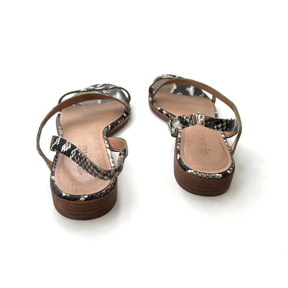 Madewell Sandals Heidi Slingback Snake Print Pattern, size 8.5 - Picture 7 of 10